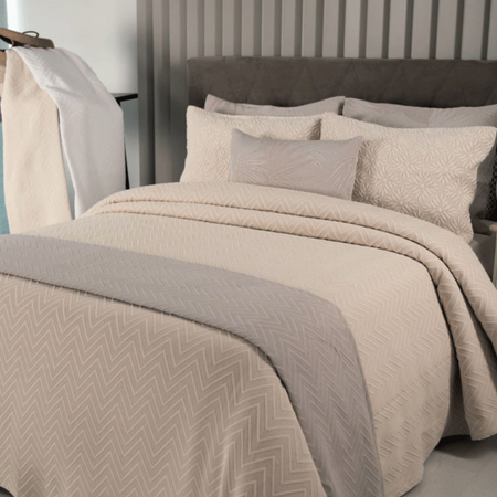 Copriletto estivo Botticelli Home Terni in cotone jacquard