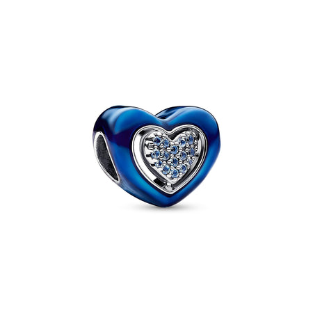 Pandora - Charm Cuore Blu Girevole