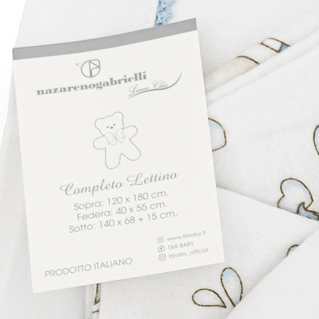 Lenzuola lettino neonato flanella Nazareno Gabrielli Coccole