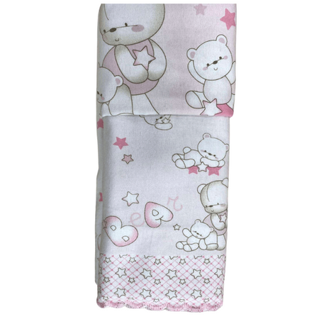 Lenzuola lettino neonato flanella Nazareno Gabrielli Bear