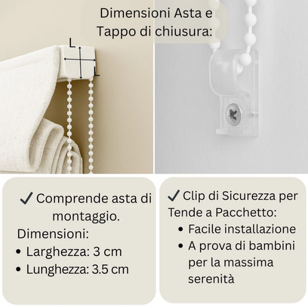 Tende a pacchetto su misura Fiori scarlatti