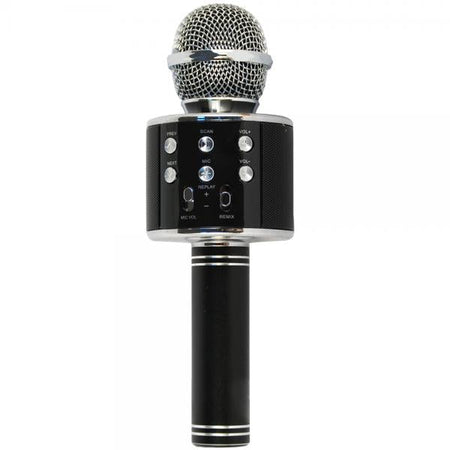 Microfono Xtreme Hollywood - Karaoke microphone - Con cavo o senza cavo - Colore Nero, Argento