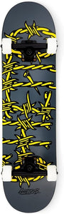 Skateboard GHETTOBLASTER COMPLETE BARDEDWIRE GRY 7,87”