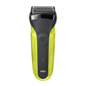 Braun series 3 300 rasoio elettrico barba, nero/verde elettrico - 81702940