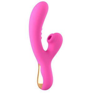 Vibratore Rabbit doppio silicone FUCSIA 22,2 cm ACTION NO.TWENTY