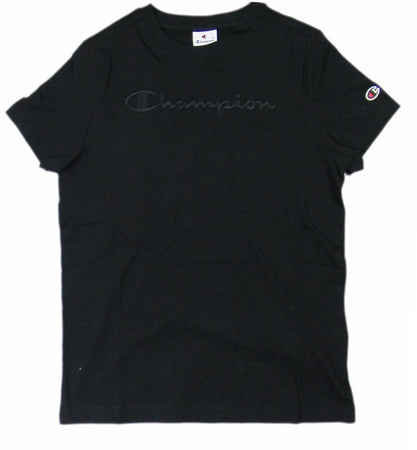Champion TEE Light Cotton Jersey Donna Cotone Nero