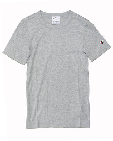 Champion TEE Soft Cotton 1x1 Rib Donna Cotone Grigio