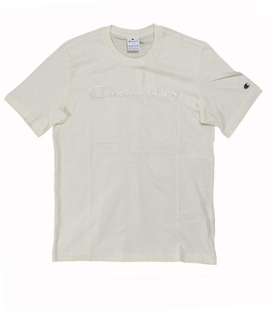 Champion SS TEE Light Cotton Jersey Uomo Logo Grande Cotone Naturale