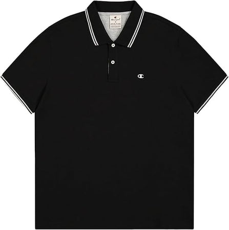 Champion POLO M/M Light Cotton Pique uomo Cotone Nero