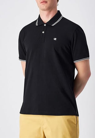 Champion POLO M/M Light Cotton Pique uomo Cotone Nero