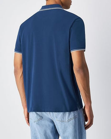 Champion POLO M/M Light Cotton Pique uomo Cotone blu
