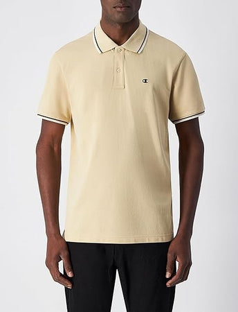 Champion POLO M/M Light Cotton Pique uomo Cotone Beige