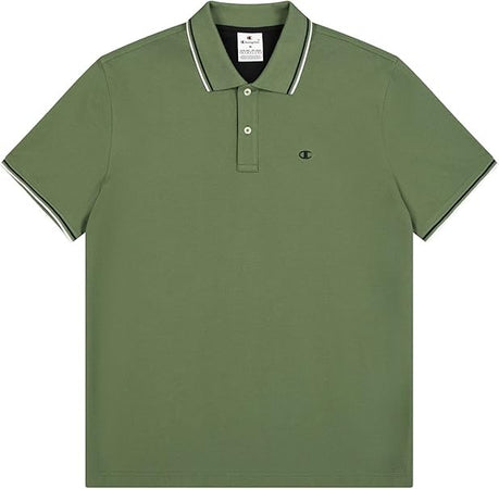 Champion POLO M/M Light Cotton Pique uomo Cotone Verde