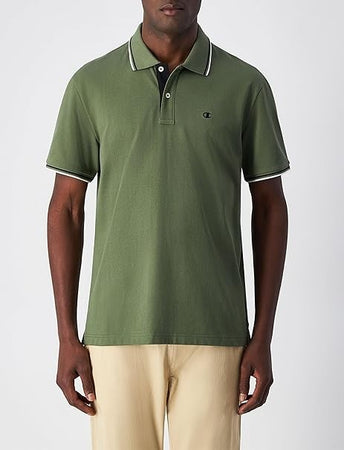 Champion POLO M/M Light Cotton Pique uomo Cotone Verde