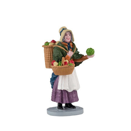 Personaggi per villaggio di Natale "Venditore di verdura"