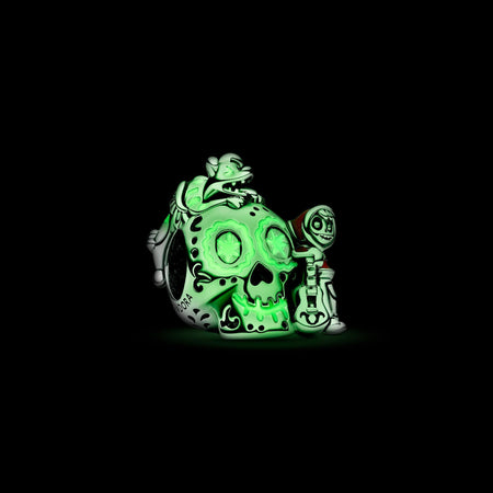 PANDORA - Charm Pixar, Coco, Teschio Miguel & Dante che si illumina al buio