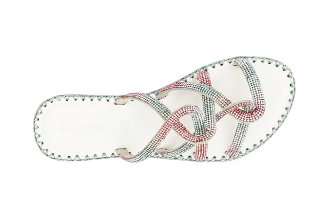 CIABATTA GABBIA CON STRASS SFUMATI
