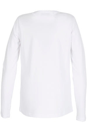 T SHIRT MANICA LUNGA RICAMO LOGO