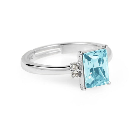 Stroili   -  Anello Solitario Violet Ottone Cristallo