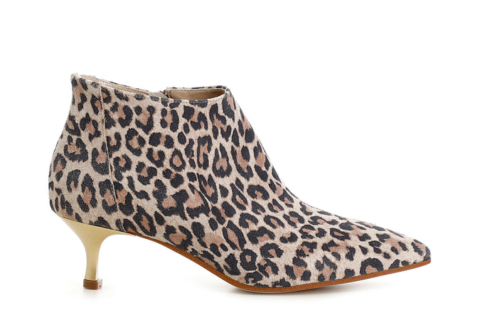 TRONCHETTO IN PELLE SCAMOSCIATA STAMPA LEOPARDO