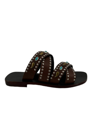 NANNI MILANO Sandali Marrone da donna