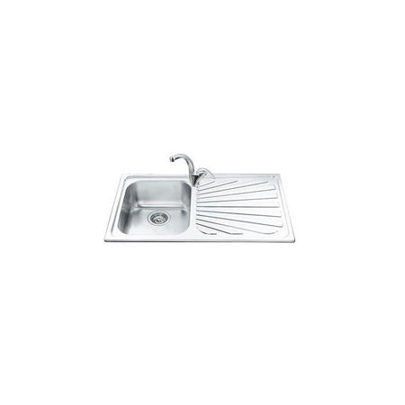Smeg Lavello Inox A Una Vasca Gocciolatoio A Destra Sp861d
