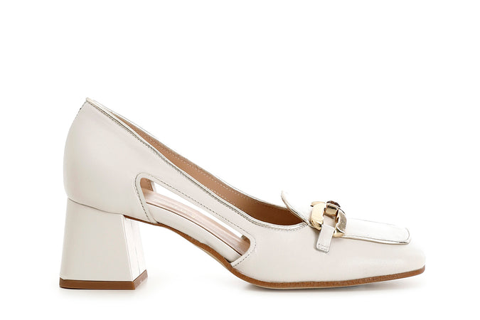 SCARPA IN NAPPA CON MORSETTO STRASS