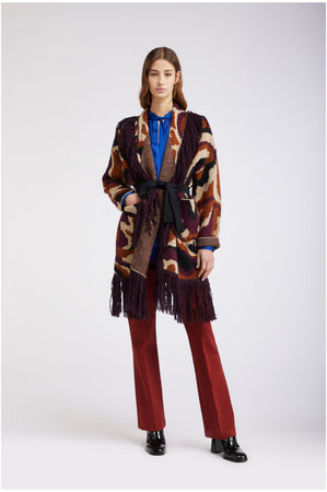 MAXY CARDIGAN CON FRANGE