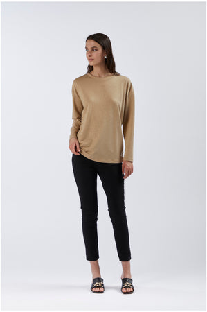 FELPA AMPIA TESSUTO LUREX