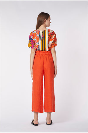 PANTALONE CULOTTE VITA ELASTICATA