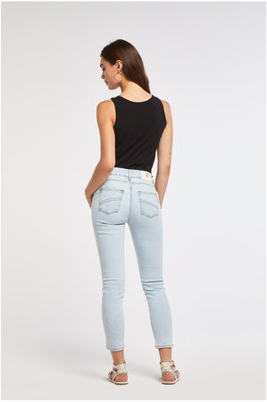 PANTALONE SKINNY CON STRAS
