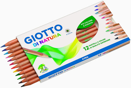 Astuccio di Natura 12 Pastelli Colorati Giotto 240600