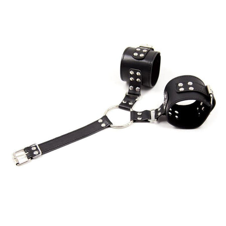 Collare regolabile con cinturini per polsi - Fetish Addict