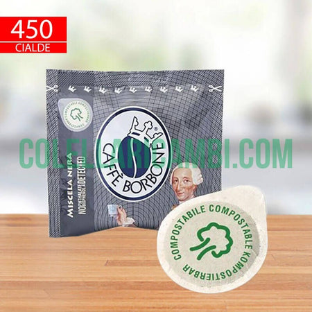 450 Cialde Filtro Carta 44 Mm Caffè Borbone Miscela Nera