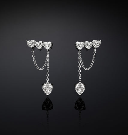 CHIARA FERRAGNI @ - Orecchini Heart Silver Collection