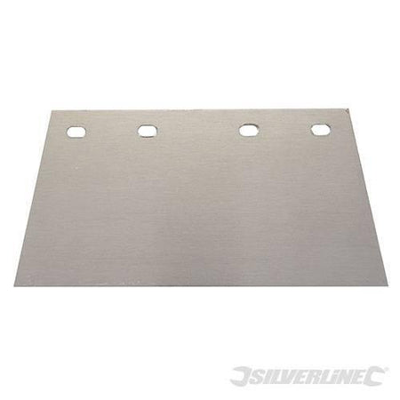 Lama in acciaio per raschietto pavimenti 200mm 4 fori Offerta Silverline Silverline