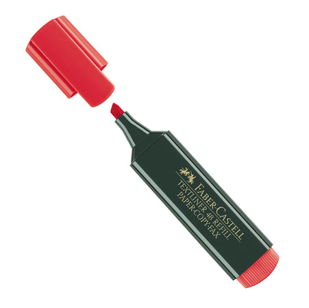 Evidenziatore Textliner Rosso Faber-Castell