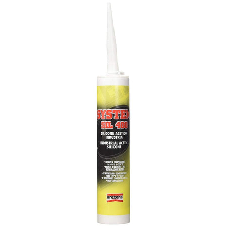 Silicone acetico alta temperatura nero camino caminetto barbecue