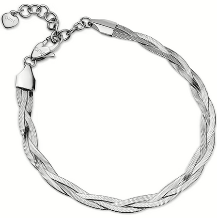 Ops Objects - SILKY TWIST bracciale maglia piatta intrecciata