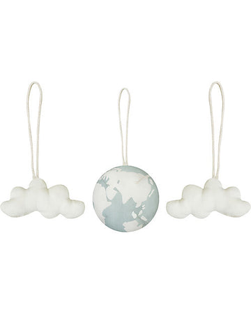 Set di 3 Sonagli per Palestrina - World Ball - 100% Cotone Organico GO Lorena Canals