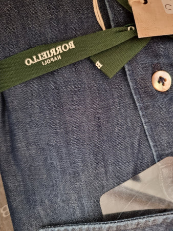 Camicia uomo Borriello Napoli - Collo francese - denim