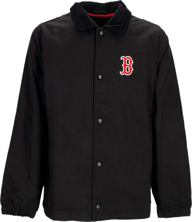 47-BRAND-Giacca-Coach-Jacket-Uomo-Mlb-Cord-Collar-Harvest-Bosred-Jet-Black-da-uomo
