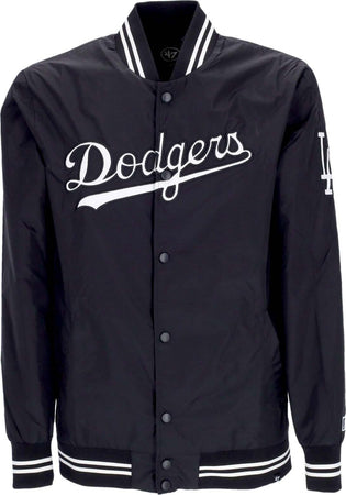 47-BRAND-Giubbotto-Bomber-Uomo-Mlb-Wordmark-Drift-Losdod-Jet-Black-da-uomo