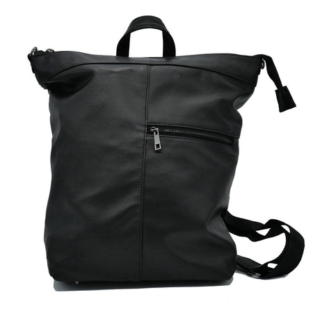 Capri - Borsa a Tracolla zaino Nero in vera pelle