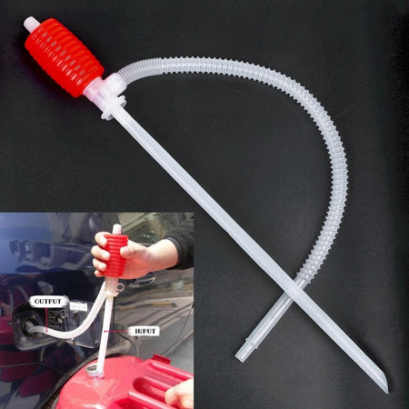 Pompa Travaso Manuale A Sifone Succhia Aspira Liquidi Carburante Vino Acqua Olio