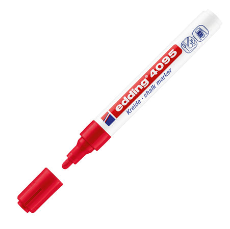 Marcatore Edding 4095 Punta Conica Gesso Liquido Rosso