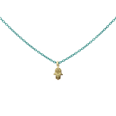 Rue des mille - GIROCOLLO MANO DI FATIMA CATENA CON VERNICE - ORO 18KT