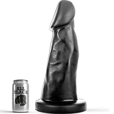 MAXI DILDO NERO ALL BLACK DONG FALLO REALISTICO GIGANTE 27 CM