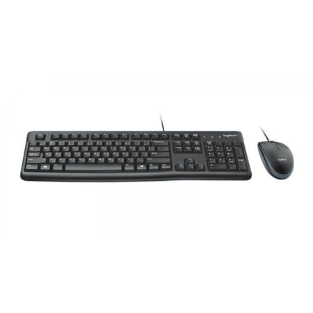 Logitech Desktop MK120 tastiera Mouse incluso USB QWERTY Spagnolo Nero