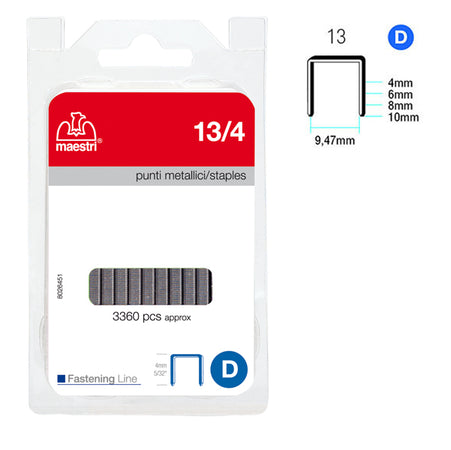 Punti 13/4 In Blister Da 3360 P. Ro-Ma